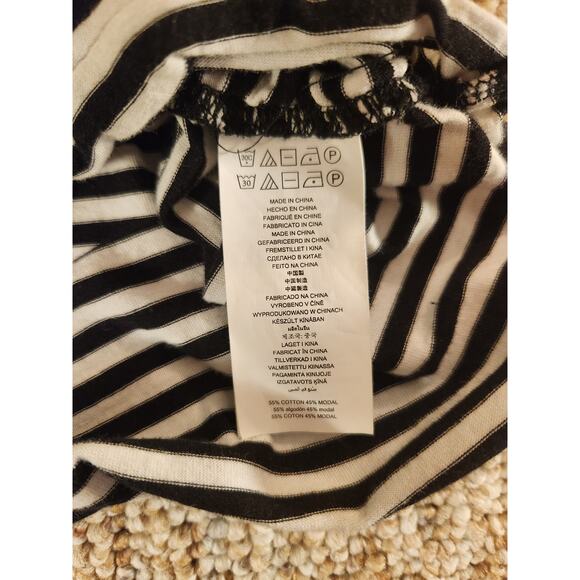 🖤 MICHAEL Michael Kors Stripe Ruched Top w/ Zipper Shoulders – Size XL - Picture 6 of 6